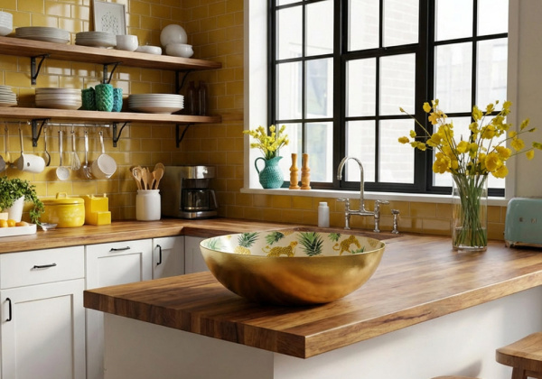 Plato con estampado TEBAS ambiente