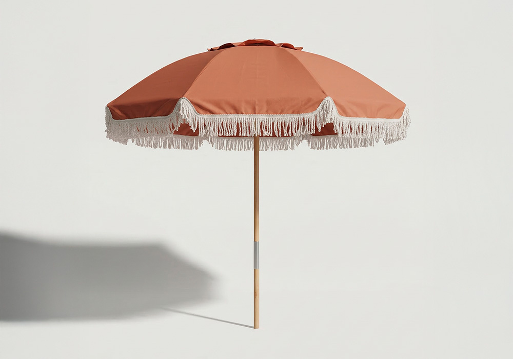 Guarda-sol de jardim com franjas ALÍSIO