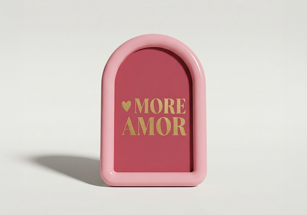 Marco colores pastel CHERRY redondeada rosa