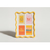 Marco rectangular ondulado MANGO amarillo frente