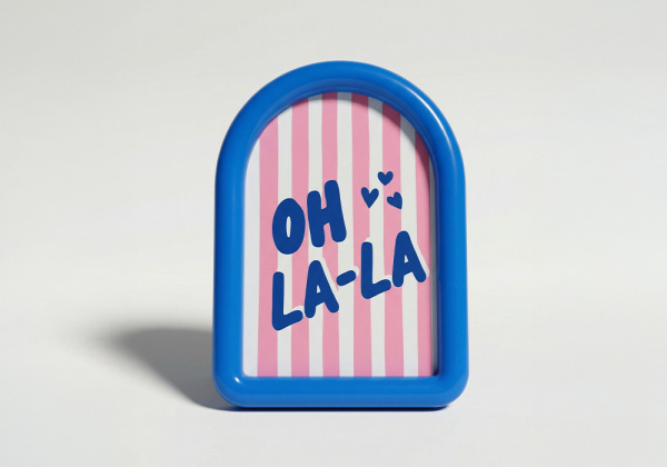 Marco con forma de arco MARINA Azul Frente