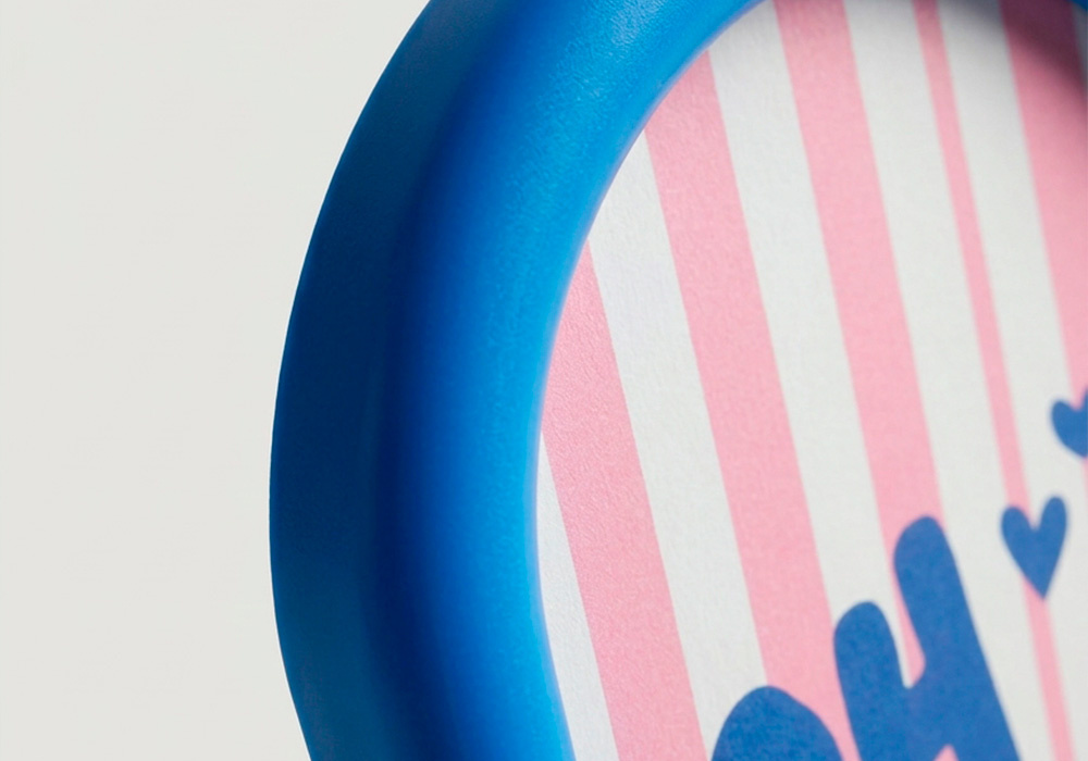 Marco con forma de arco MARINA Azul Detalle