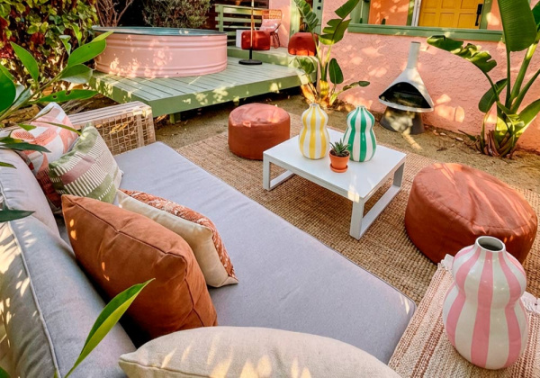 Jarrón rayas TROPEZ ambiente Jarrón rayas TROPEZ ambiente