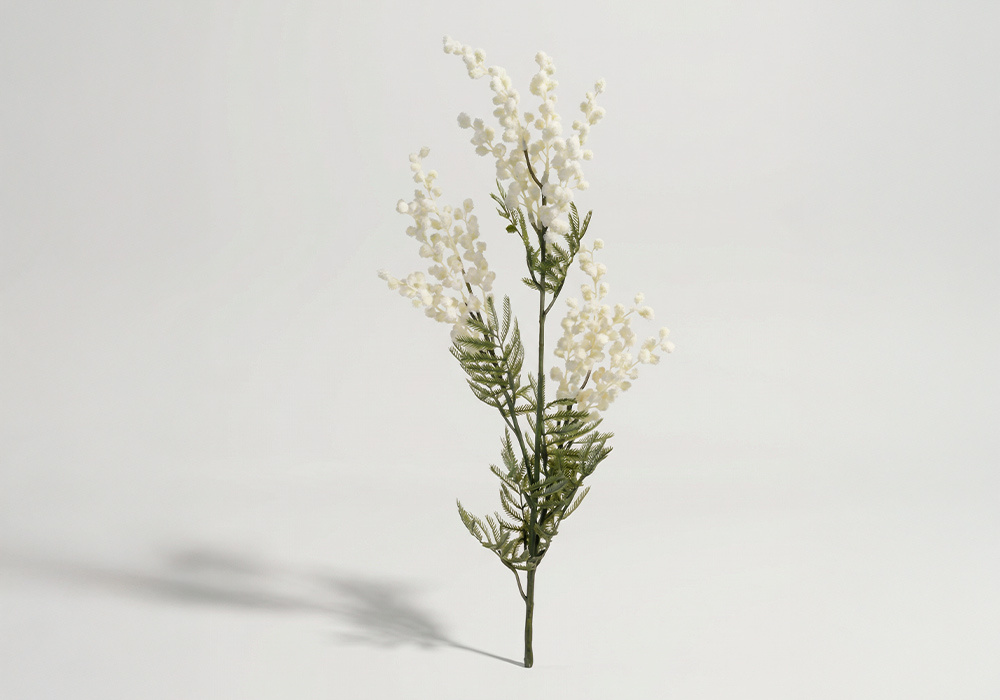 Rama mimosa CORA blanco