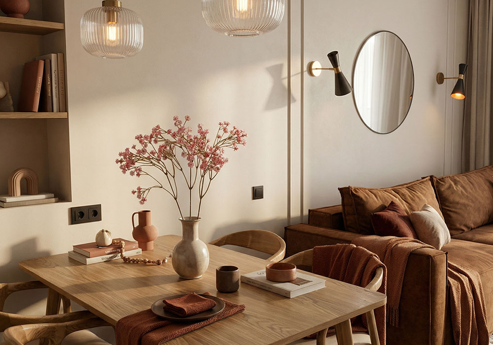 Rama artificial LINE ambiente rosa