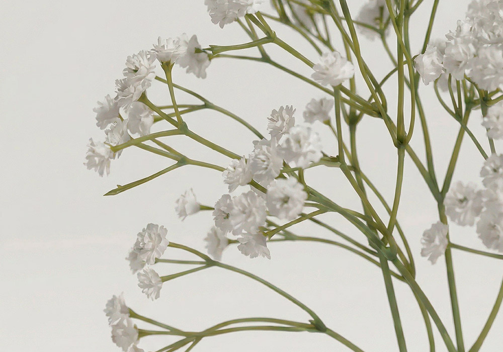 Rama artificial LINE detalle blanco