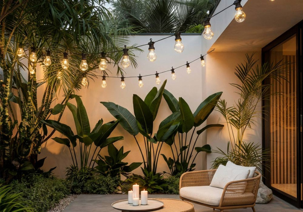 Grinalda com 10 lâmpadas LED para jardim FAIR Grinalda com 10 lâmpadas LED para jardim FAIR