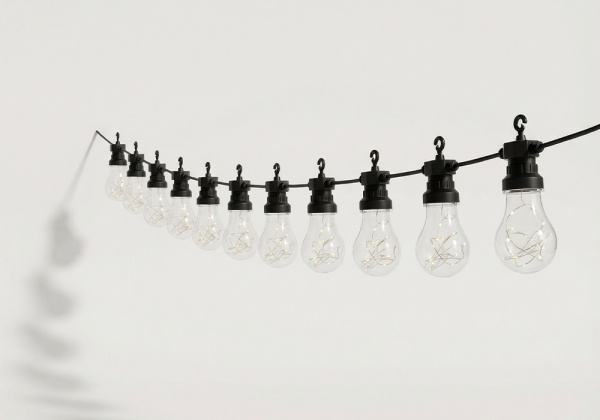 Guirnalda 10 bombillas led para jardín FAIR lateral