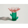 Portavela flor/cactus CHIC Rosa Frente