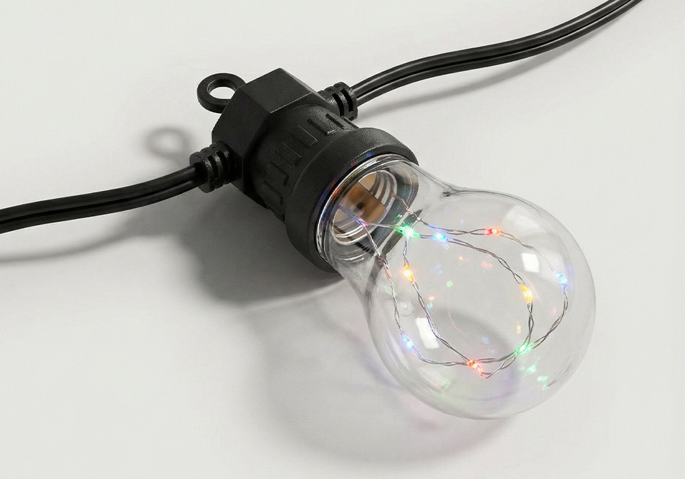 Guirnalda 20 bombillas led para jardín FOLK detalle