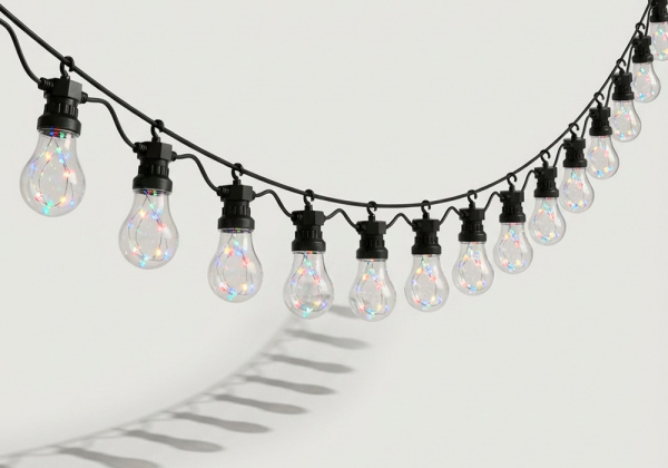 Guirnalda 20 bombillas led para jardín FOLK lateral