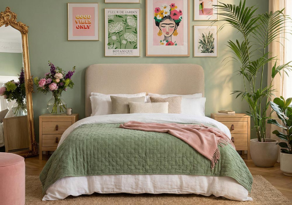 Cabecero tapizado AURA decorada 1