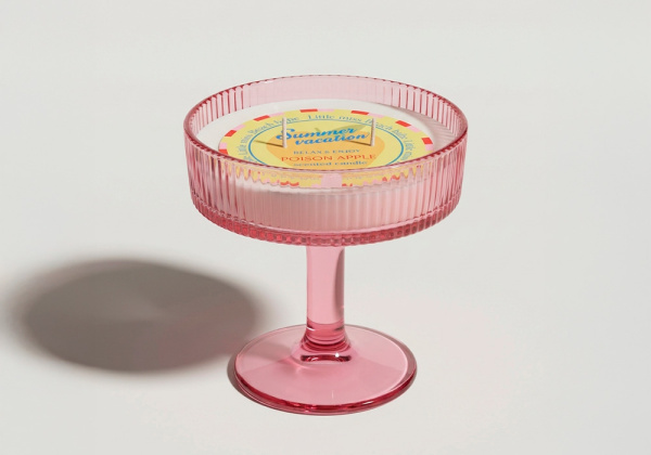 Vela em taça de cocktail AQUA