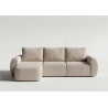 Chaiselongue 3 plazas BALU frontal beige