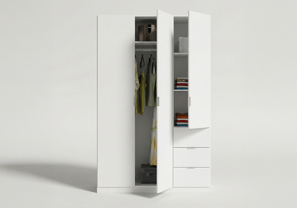 Armario 3 puertas y 3 cajones COVA