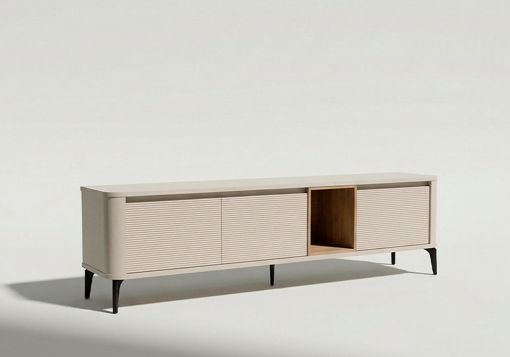 Mueble TV con patas metálicas NUDE-3.4 derecha