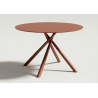 Mesa comedor metal y cristal LEXI Terracota principal Mesa comedor metal y cristal LEXI Terracota principal