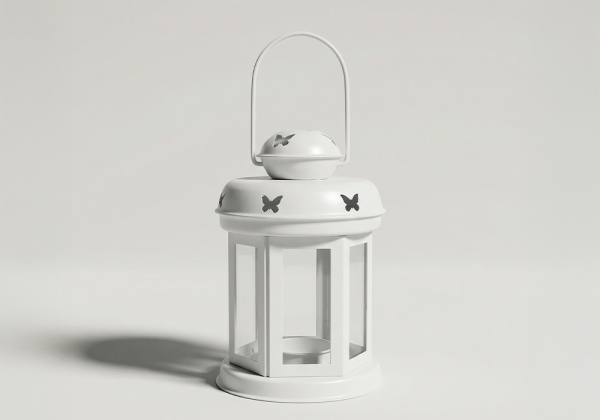 Farol decorativo LINEN-blanco principal