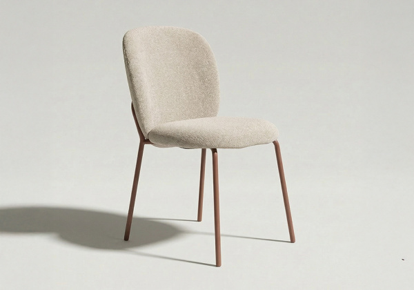 Silla tapizada pata metálica DONA-3.4