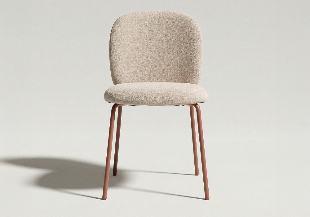 Silla tapizada pata metálica DONA-principal