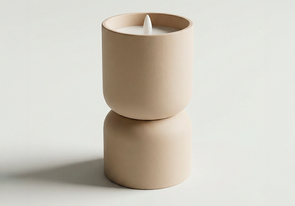 Vela LED CANDE-beige principal