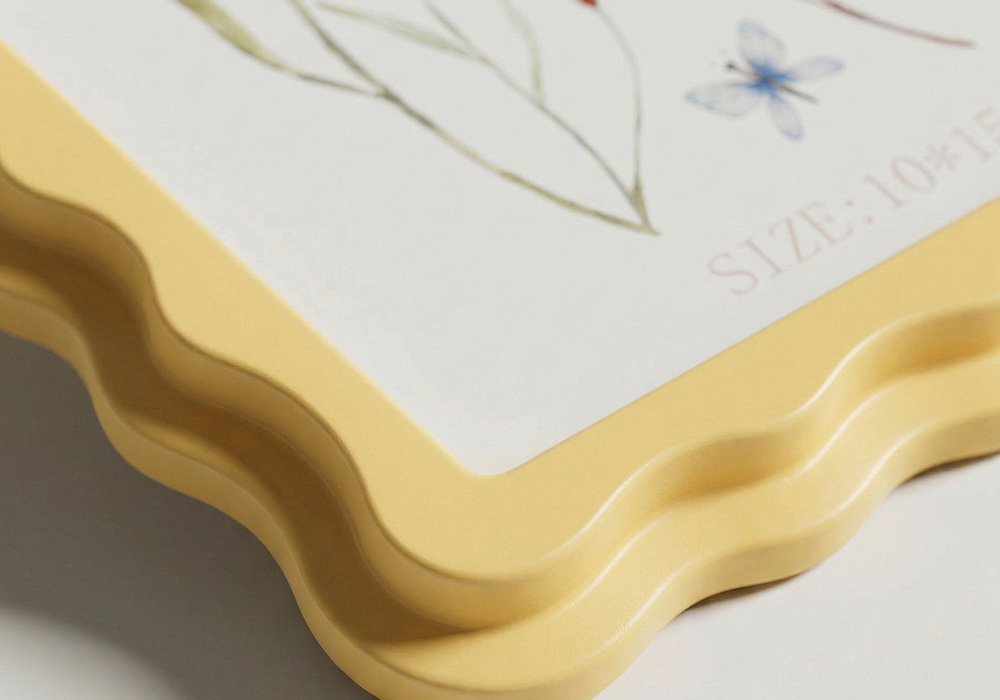 Marco para fotos rectangular SIO Amarillo Detalle