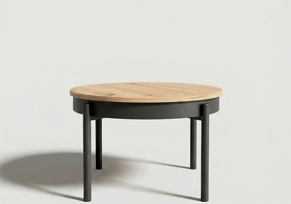 cópia do círculo de mesa de jantar redondo extensível