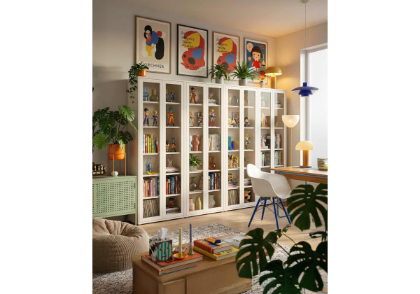 Showcase 2 portas de cristal kubo