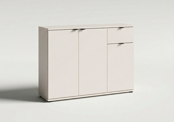 Aparador 3 puertas 1 cajón KUBO-3.4 sand cerrado