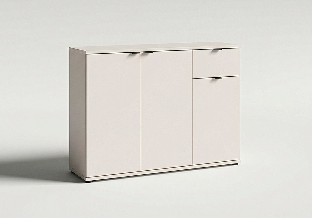 Aparador 3 puertas 1 cajón KUBO-3.4 sand cerrado