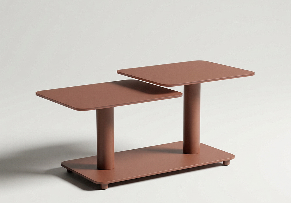 MESA centro dúo giratoria TANDEM-3.4 taupe