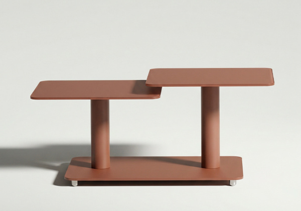 MESA centro dúo giratoria TANDEM-principal taupe