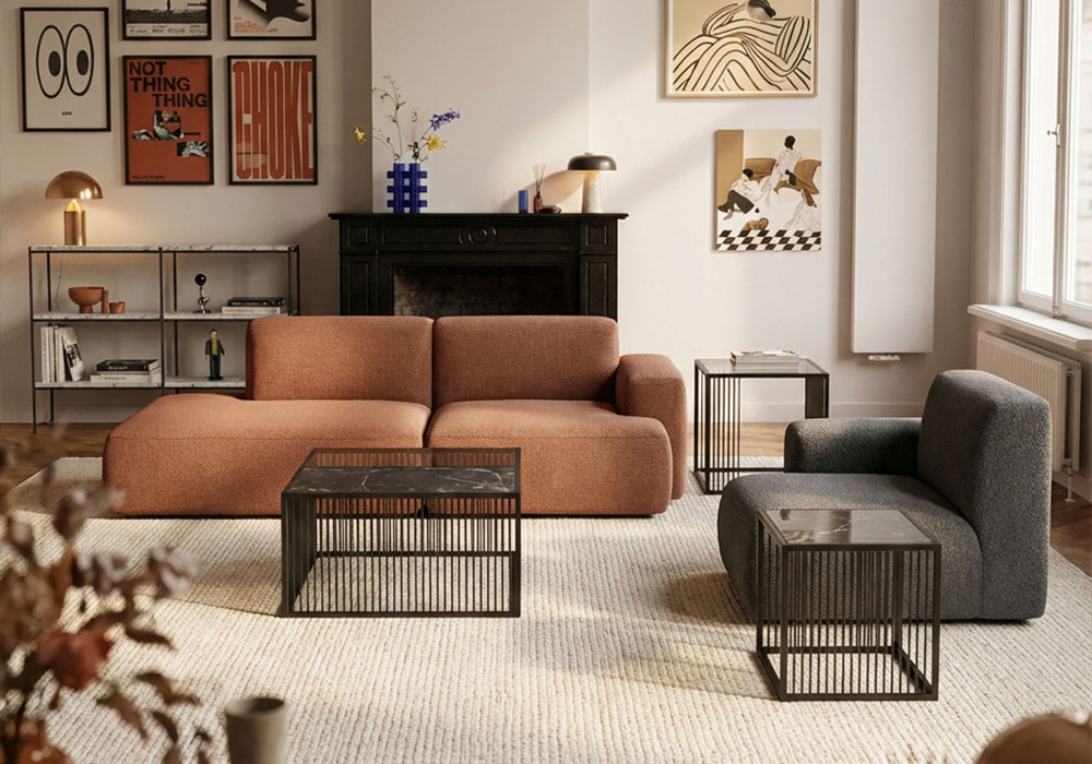 Mesa de centro cuadrada AKSEL-decorada 2