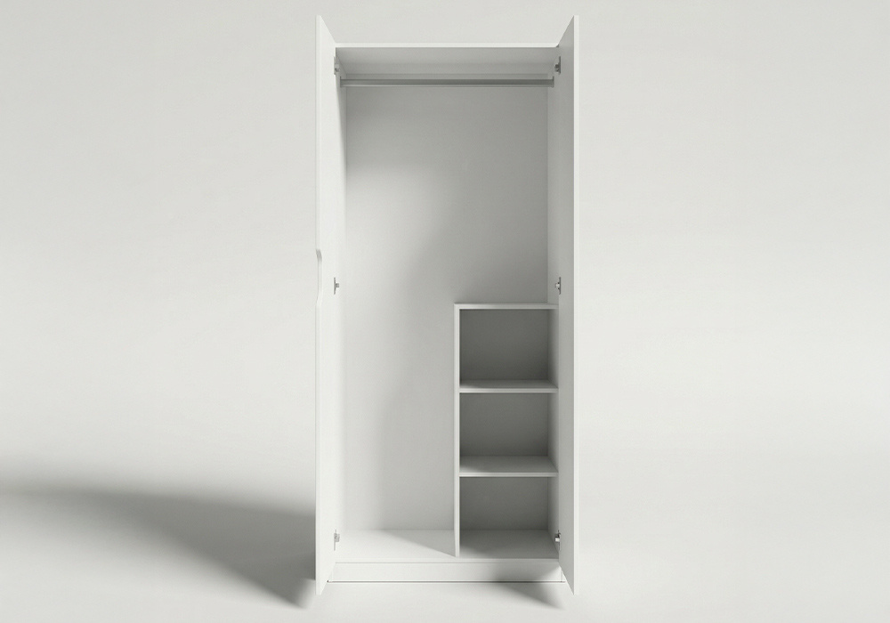 Armario 2 puertas batientes MORFEO-interior frente Armario 2 puertas batientes MORFEO-interior frente