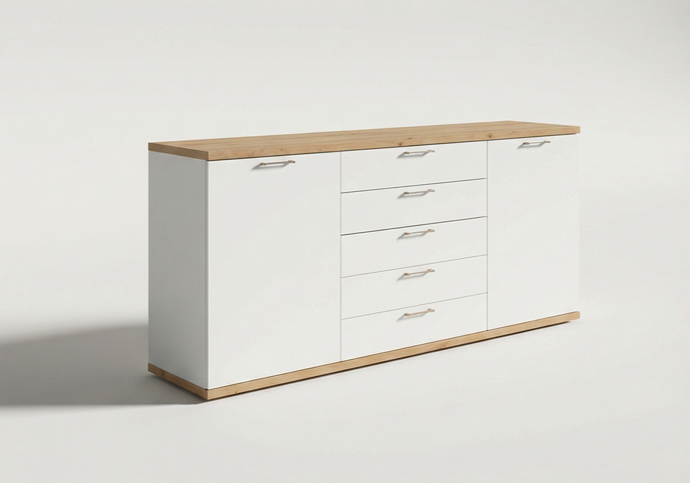 Aparador 2 puertas y 5 cajones PUGLIA-lado