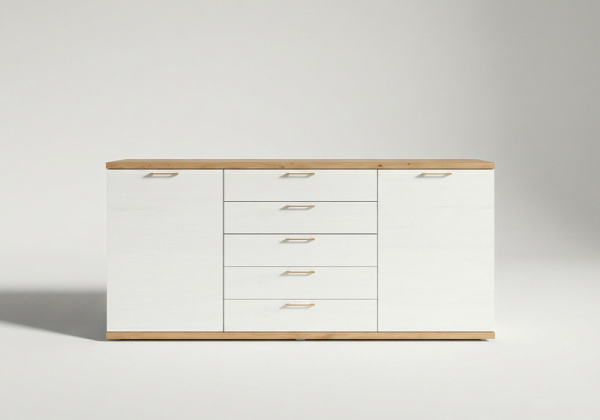 Aparador 2 puertas y 5 cajones PUGLIA-frente