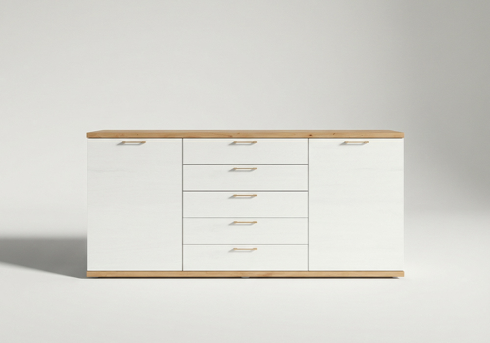 Aparador 2 puertas y 5 cajones PUGLIA-frente