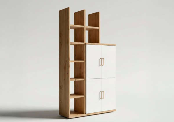 Estantería con bajo bar PUGLIA-lado Estantería con bajo bar PUGLIA-lado