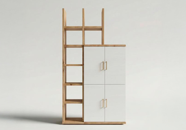 Estantería con bajo bar PUGLIA-frente izda Estantería con bajo bar PUGLIA-frente izda