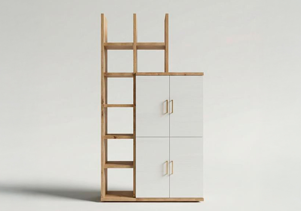 Estantería con bajo bar PUGLIA-frente izda Estantería con bajo bar PUGLIA-frente izda