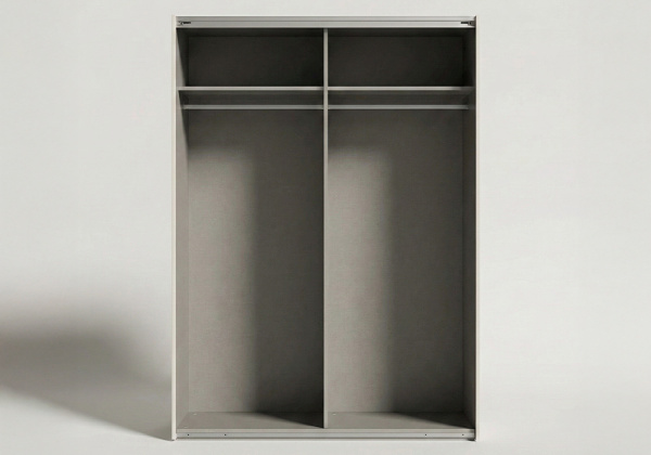 Armario 2 puertas correderas SEREN principal abierto sin puertas