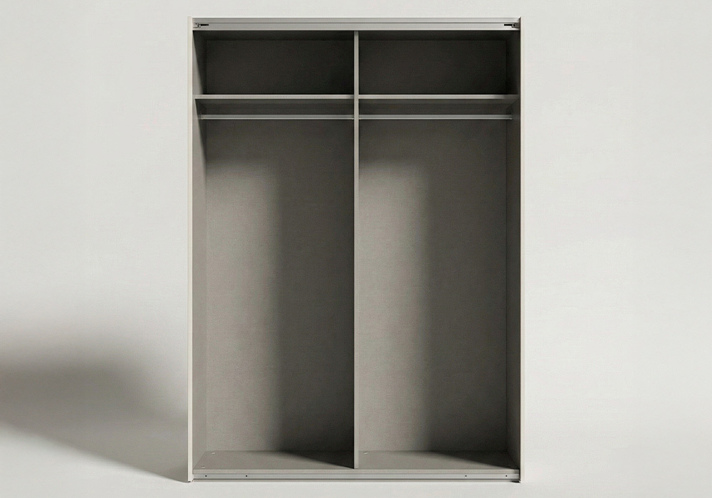 Armario 2 puertas correderas SEREN principal abierto sin puertas