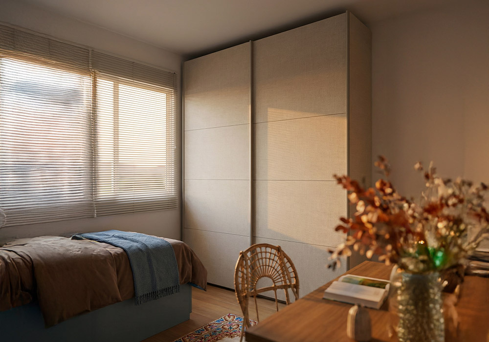 Armario 2 puertas correderas SEREN decorada 1