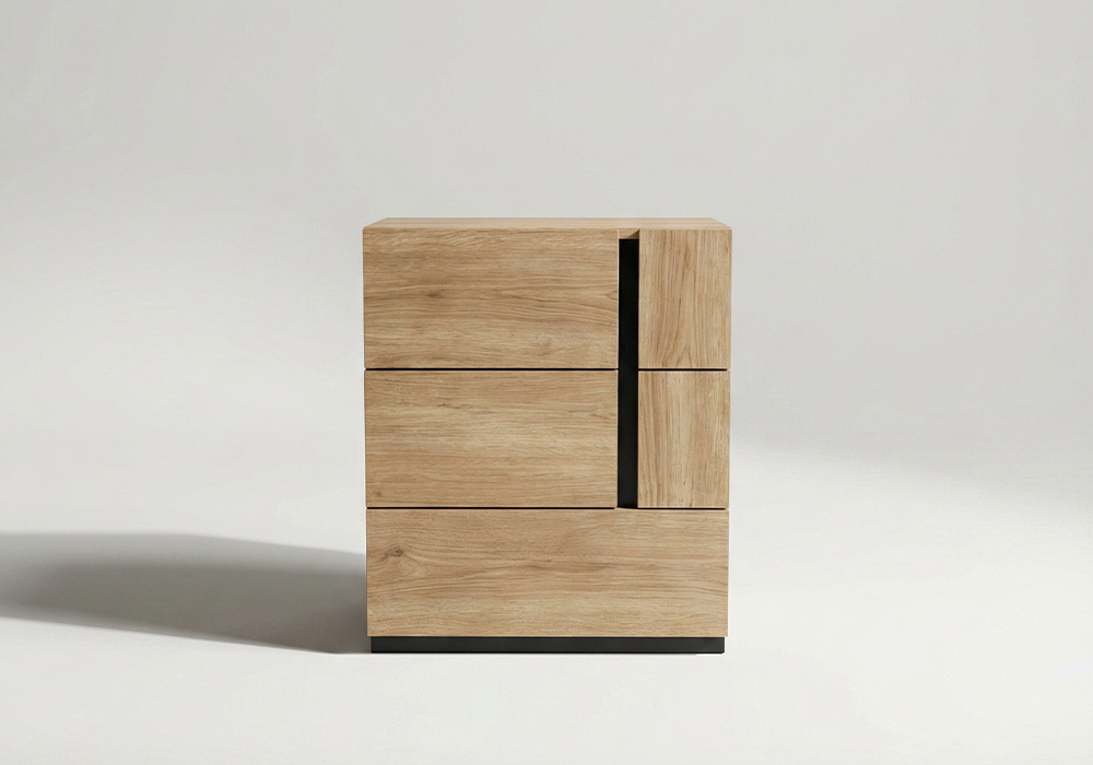 Mesita 3 cajones FLORIDA-frente