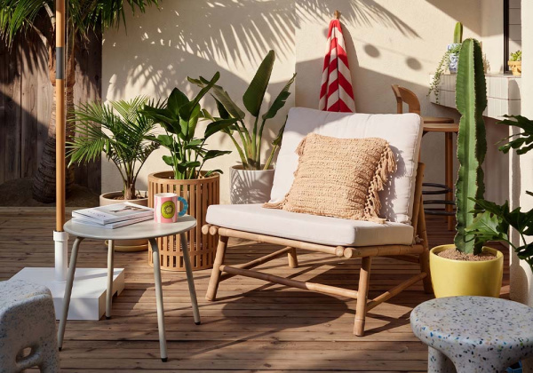 Silla de madera de bambú BAHIA ambiente Silla de madera de bambú BAHIA ambiente