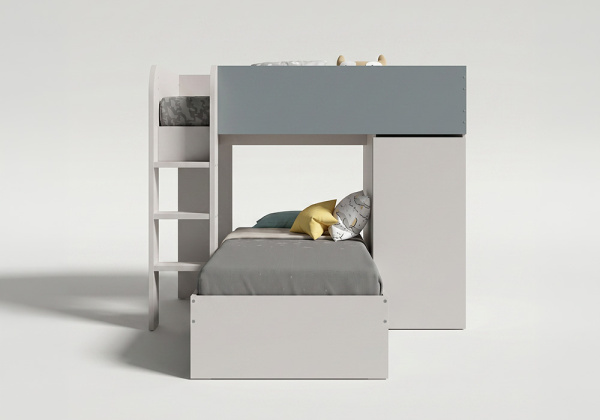 Cama tren doble PUZZLE-lado
