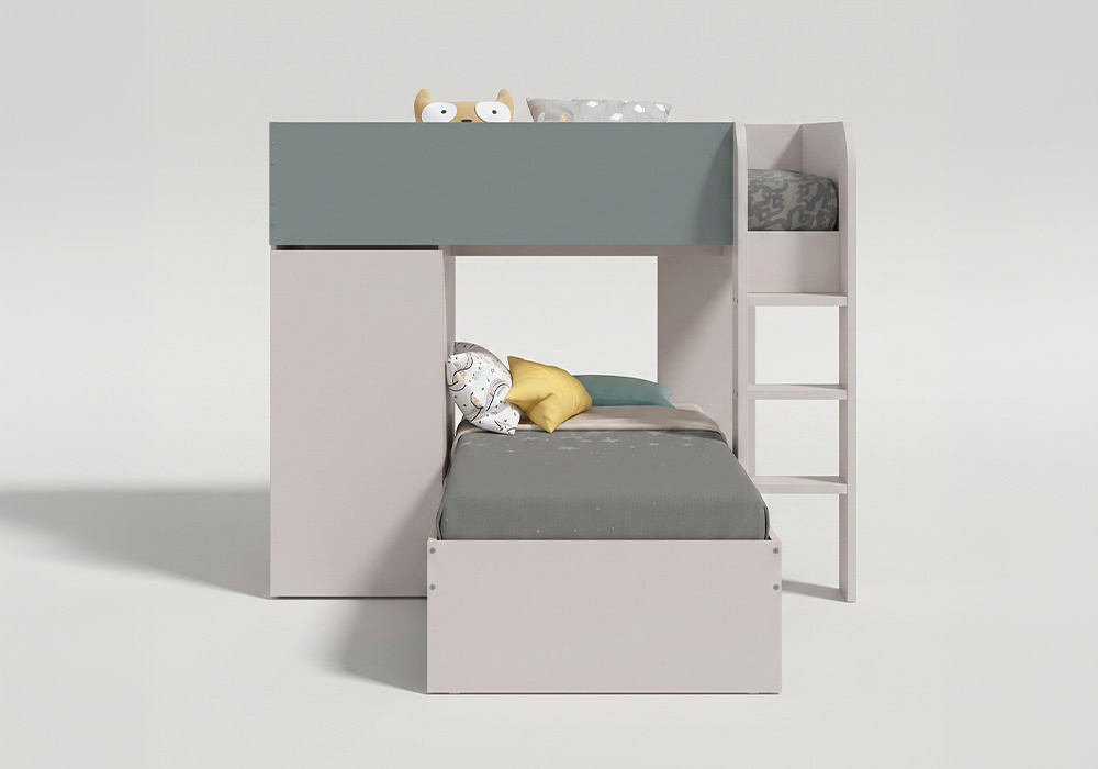 Cama tren doble PUZZLE-frontal