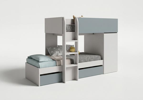 Cama tren doble PUZZL-lado
