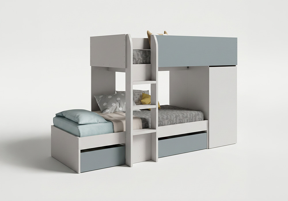 Cama tren doble PUZZL-lado