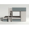Cama tren doble PUZZLE-FRENTE